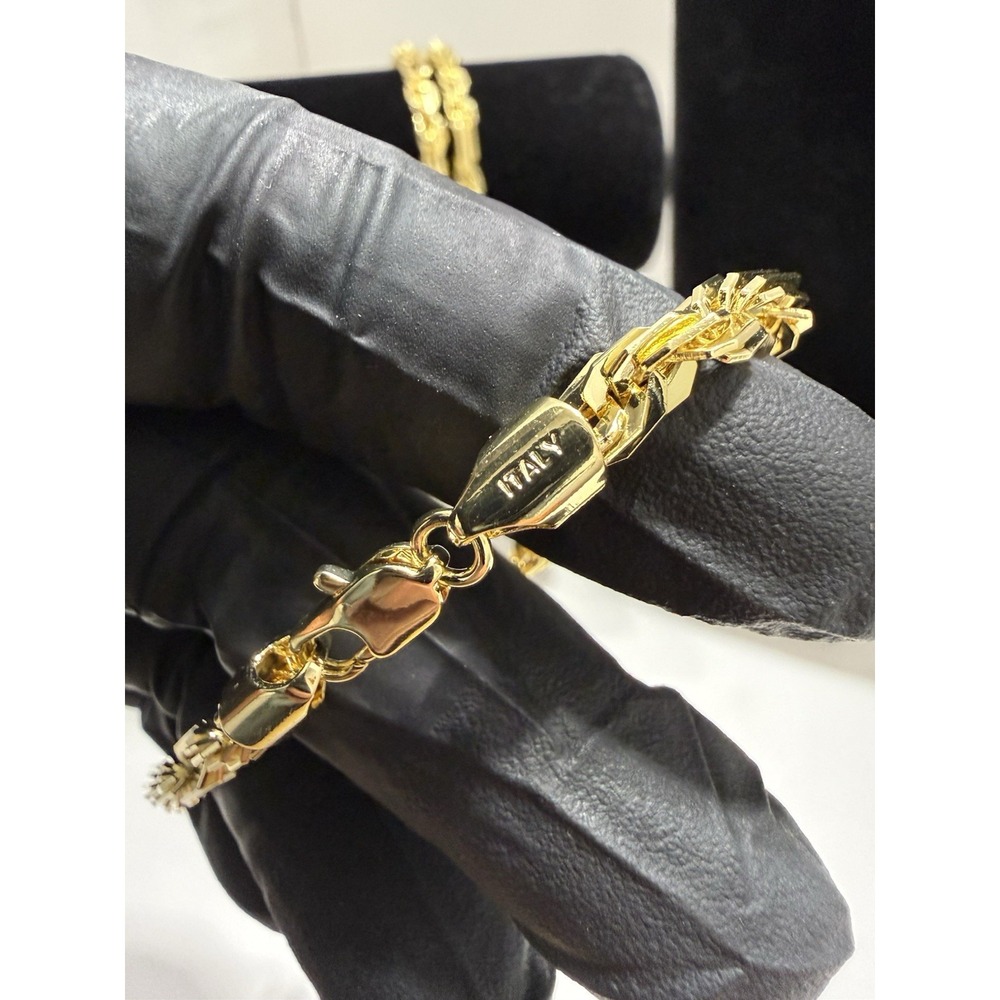milano bracelet 14k gold filled 10 inch 5mm lobster clasp - Picture 3 of 7